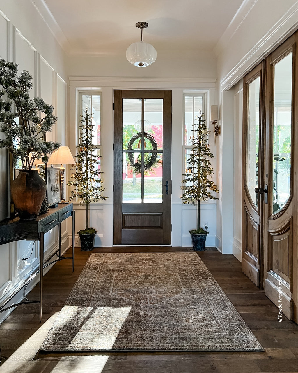 Flagship commercial Christmas installation Central Iowa - Front Porch Collective
