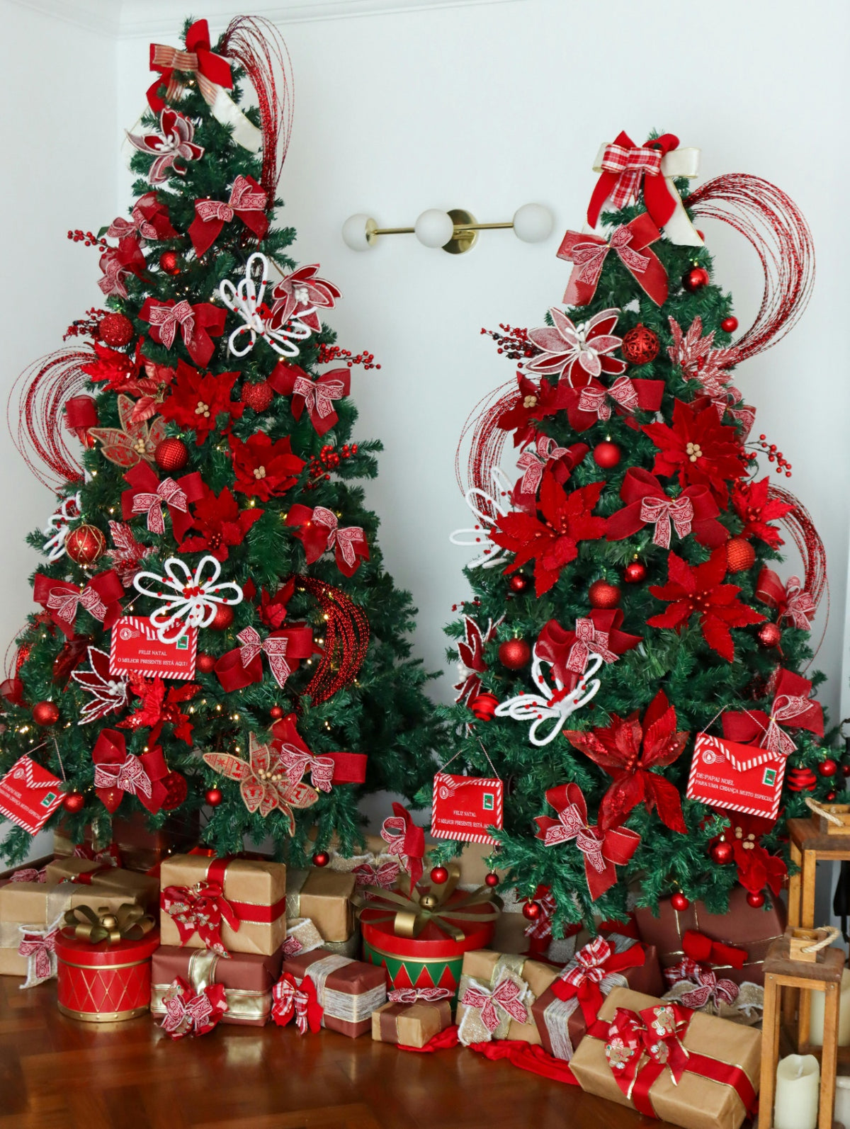 Christmas tree styling for an Ankeny business lobby - Front Porch Collective