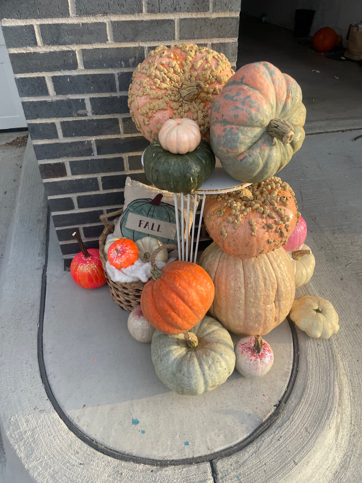 Heartland Charm fall porch decorating package Des Moines Iowa